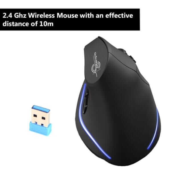 2,4 Ghz Connectivity and 10 M connection distance on Zelotes Vertical Mouse
