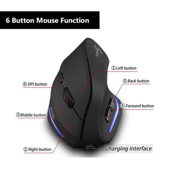 6 mouse button functionality on Zelotes Vertical Gaming Mouse