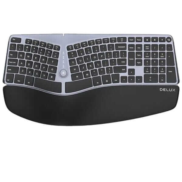 Delux Ergonomic Wireless Keyboard