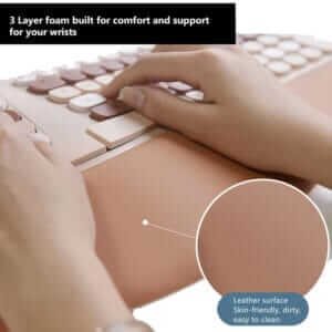 3 layered wrist foam for comfort and smooth texture
