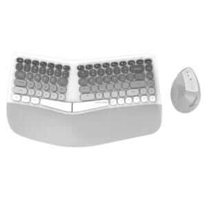 Mofii Ergonomic Keyboard and Mouse Set[White]