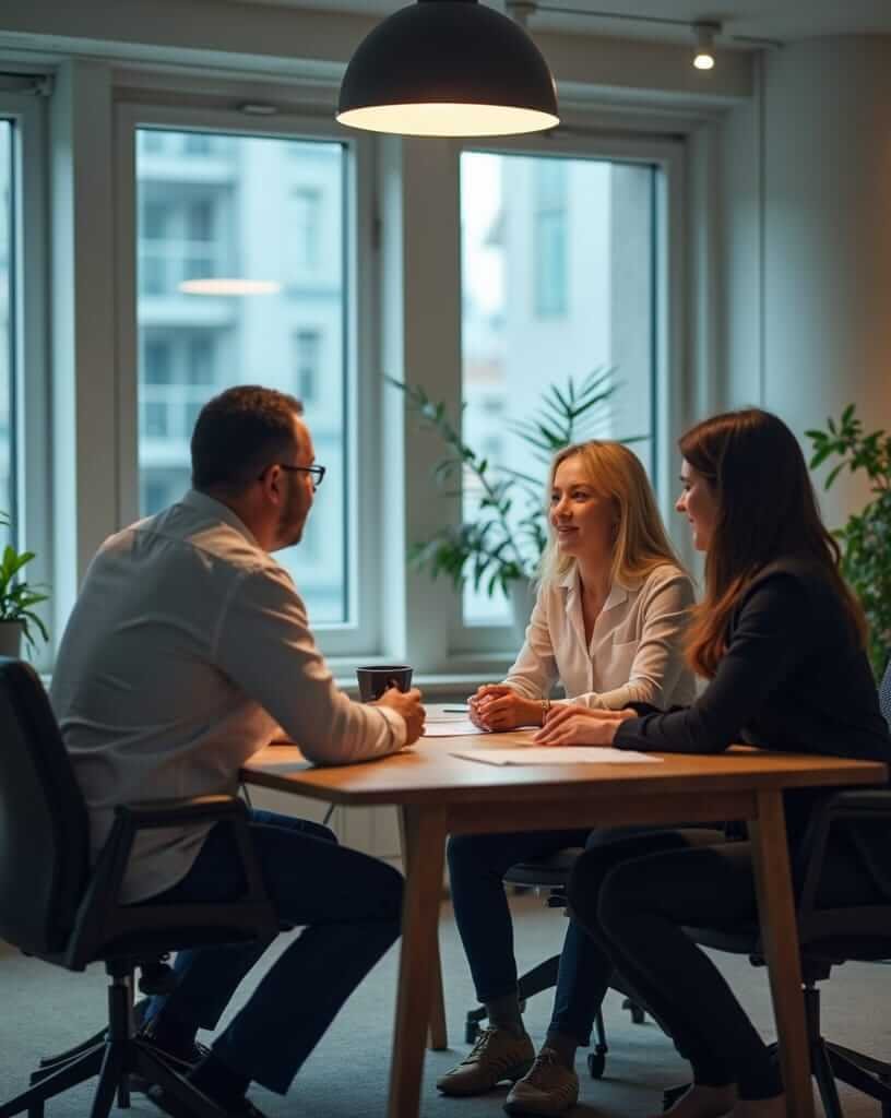 Meeting at the office